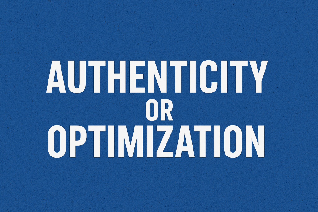 Authenticity or Optimization