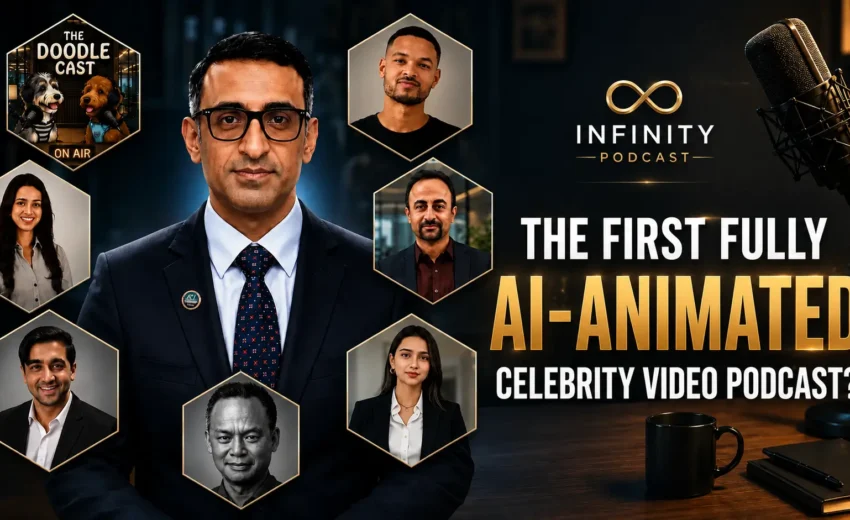 Infinity Podcast: The First Fully AI-Animated Celebrity Video Podcast?